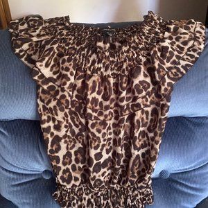 Animal Print Breezy Summer top (medium)